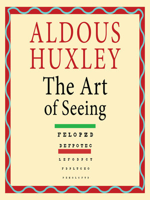 cover image of The Art of Seeing